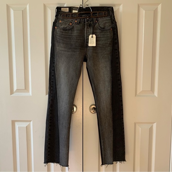 Levi's 501 Spliced Jeans Parallel Universe Dark Wash - Picture 2 of 11